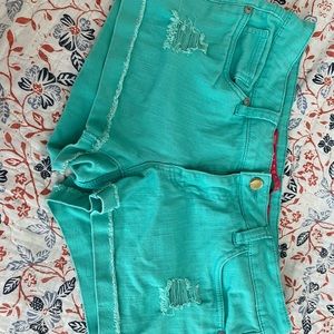 Blue/Green shorts